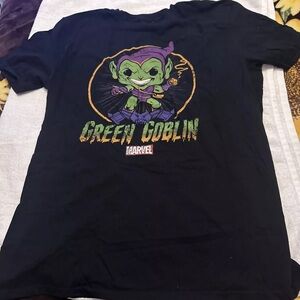 FUNKO POP GREEN GOBLIN TEES SHIRT - L - 2019 SPIDERMAN MARVEL